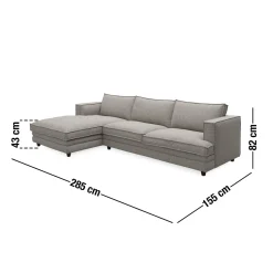 New ILVA Agir venstrevendt sofa med chaiselong