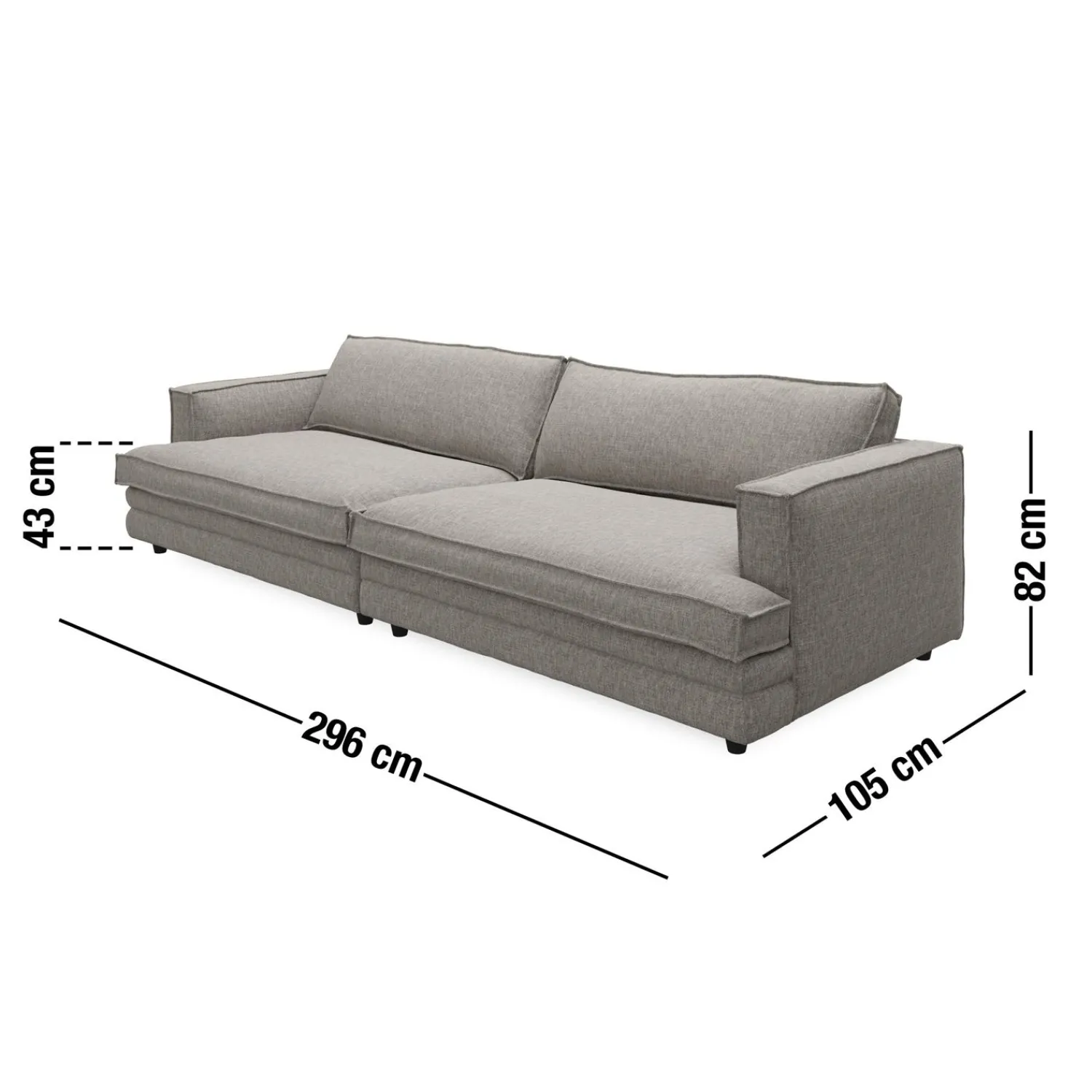 Outlet ILVA Agir XL 3 pers. XL Sofa
