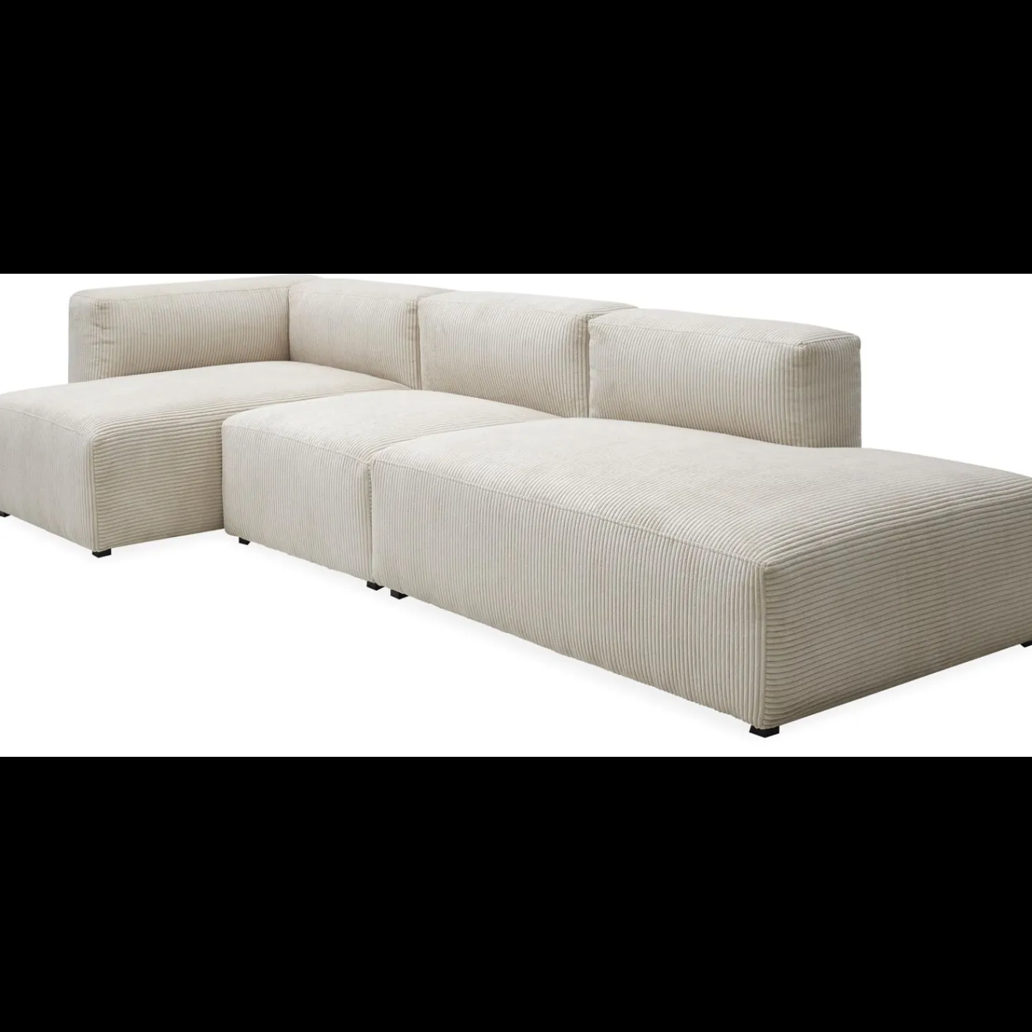 Discount ILVA Aimee Sofa med chaiselong og pufafslutning