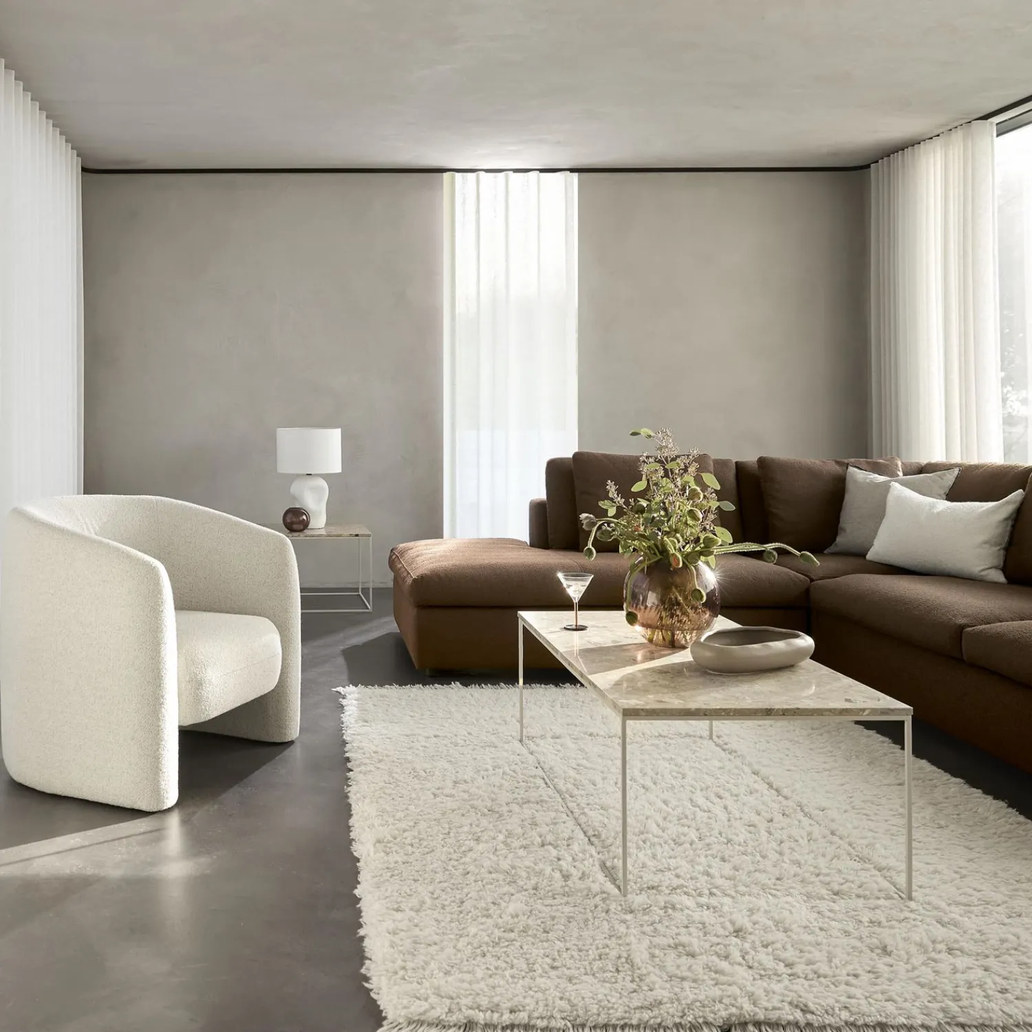 Discount ILVA Angolo venstrevendt sofa med pufafslutning