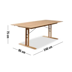 Clearance ILVA Arrow Spisebord 240 x 95 x 75 cm