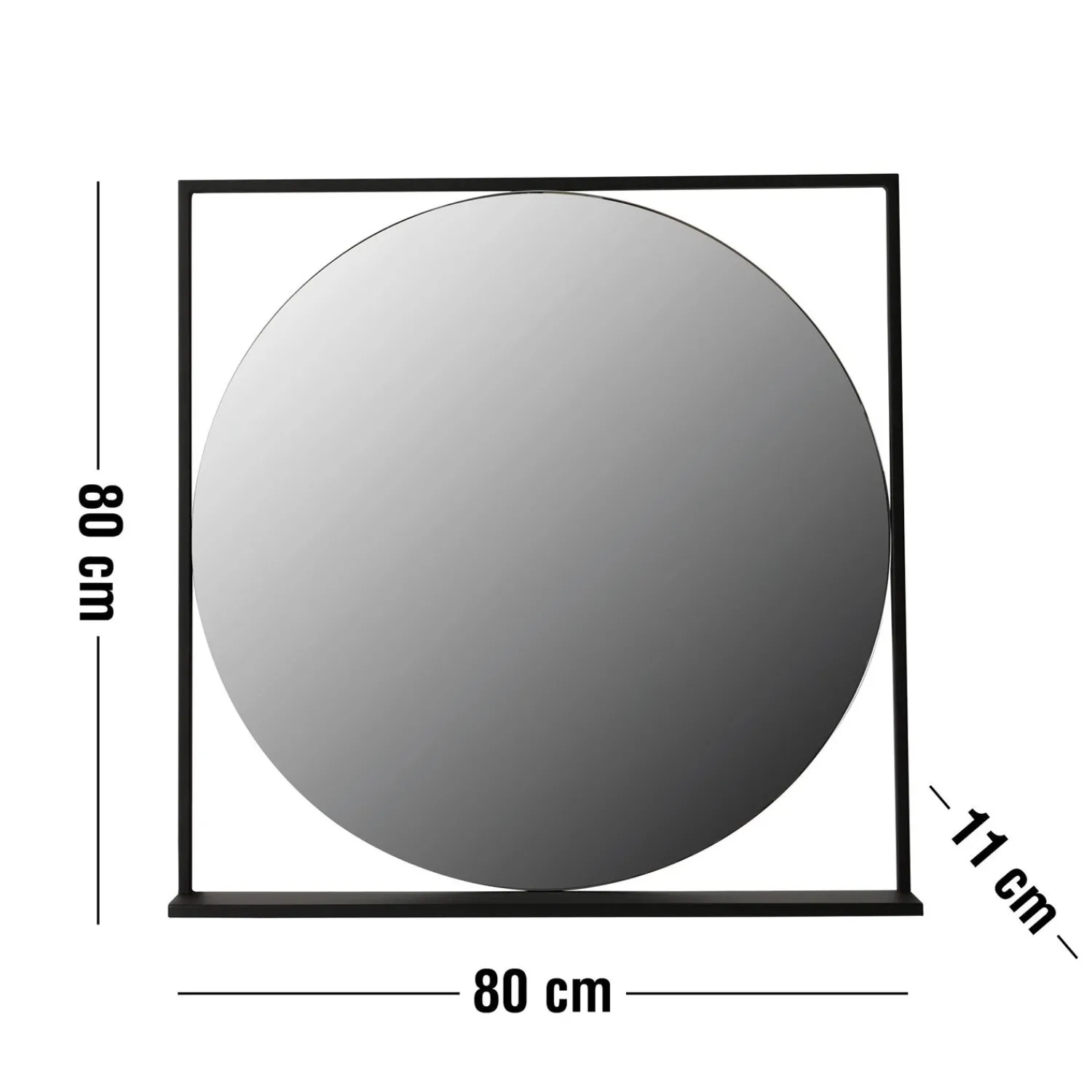 Best ILVA Asgard Spejl 80 x 80 x 11 cm