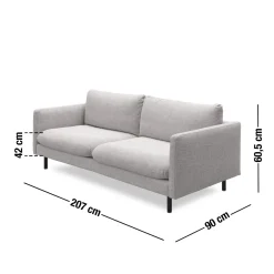 New ILVA Bjorn 3 pers Sofa