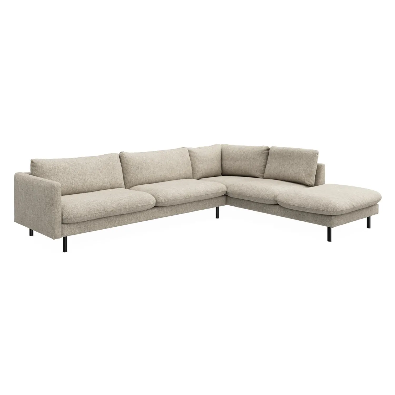Best ILVA Bjorn højrevendt sofa med pufafslutning