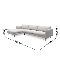 Hot ILVA Bjorn venstrevendt sofa med chaiselong