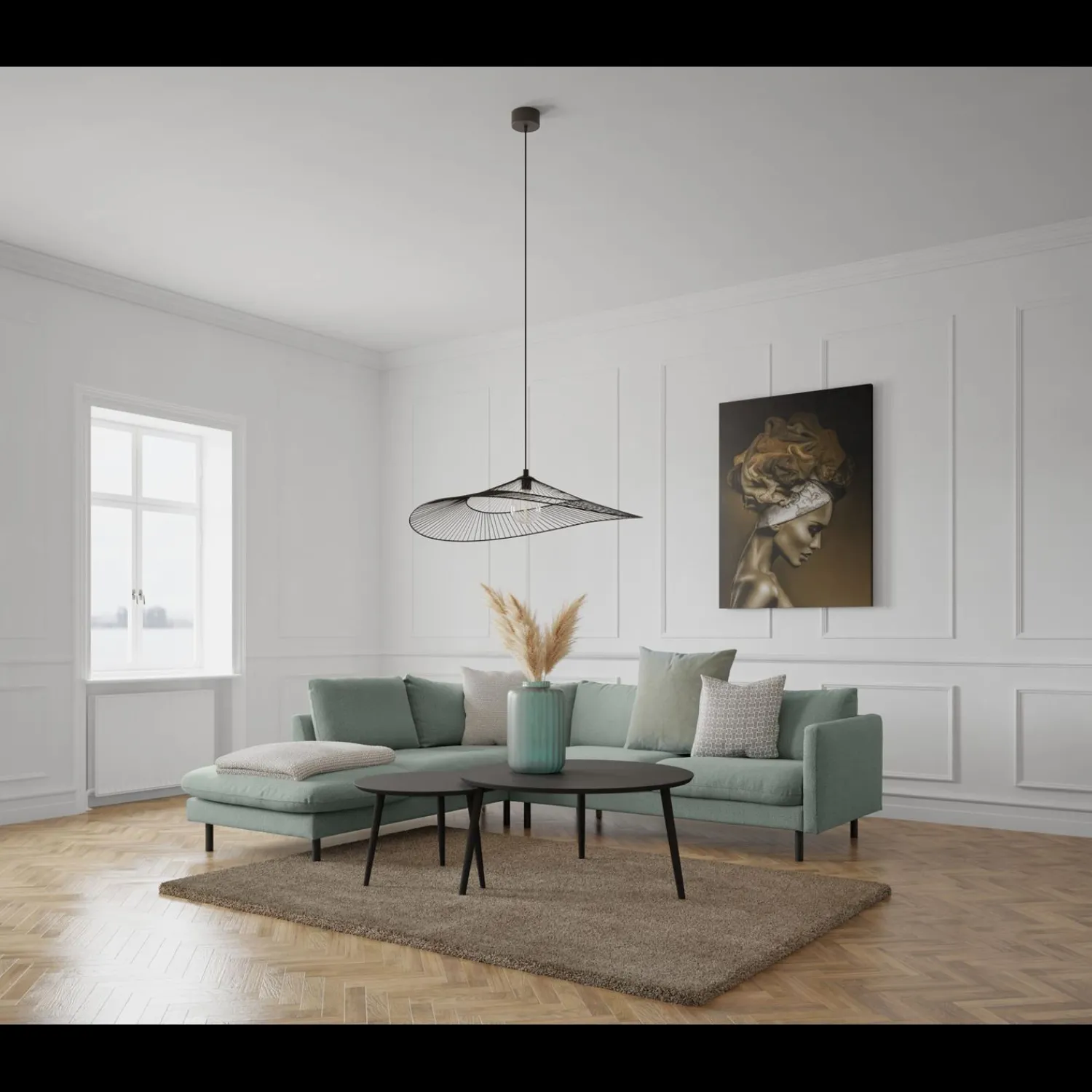 Best ILVA Bjorn venstrevendt sofa med pufafslutning