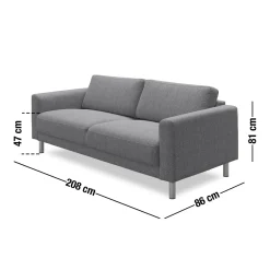 Discount ILVA Cleveland 3 pers Sofa