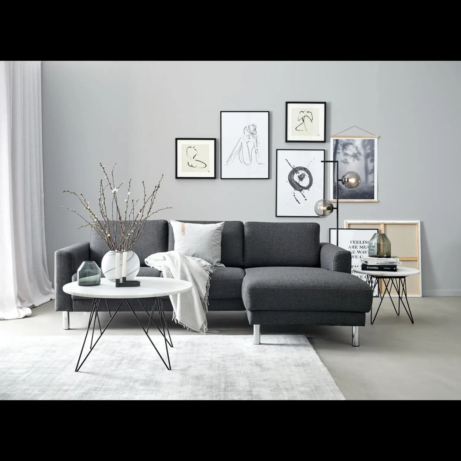 Sale ILVA Cleveland højrevendt sofa med chaiselong