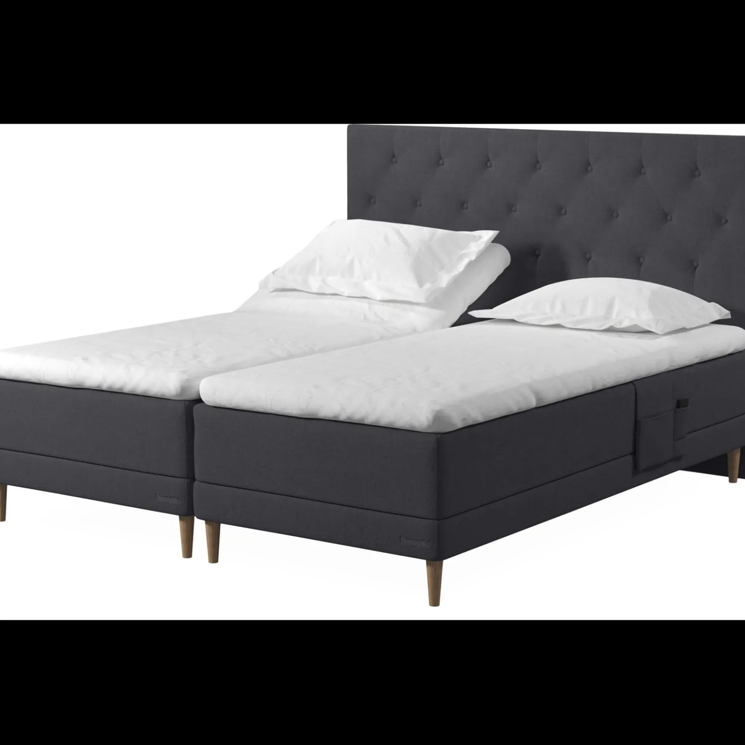 ILVA Dunlopillo Pure inkl. 10 cm Supreme Cool duo topmadras, 180 x 200 cm bokselevationsseng