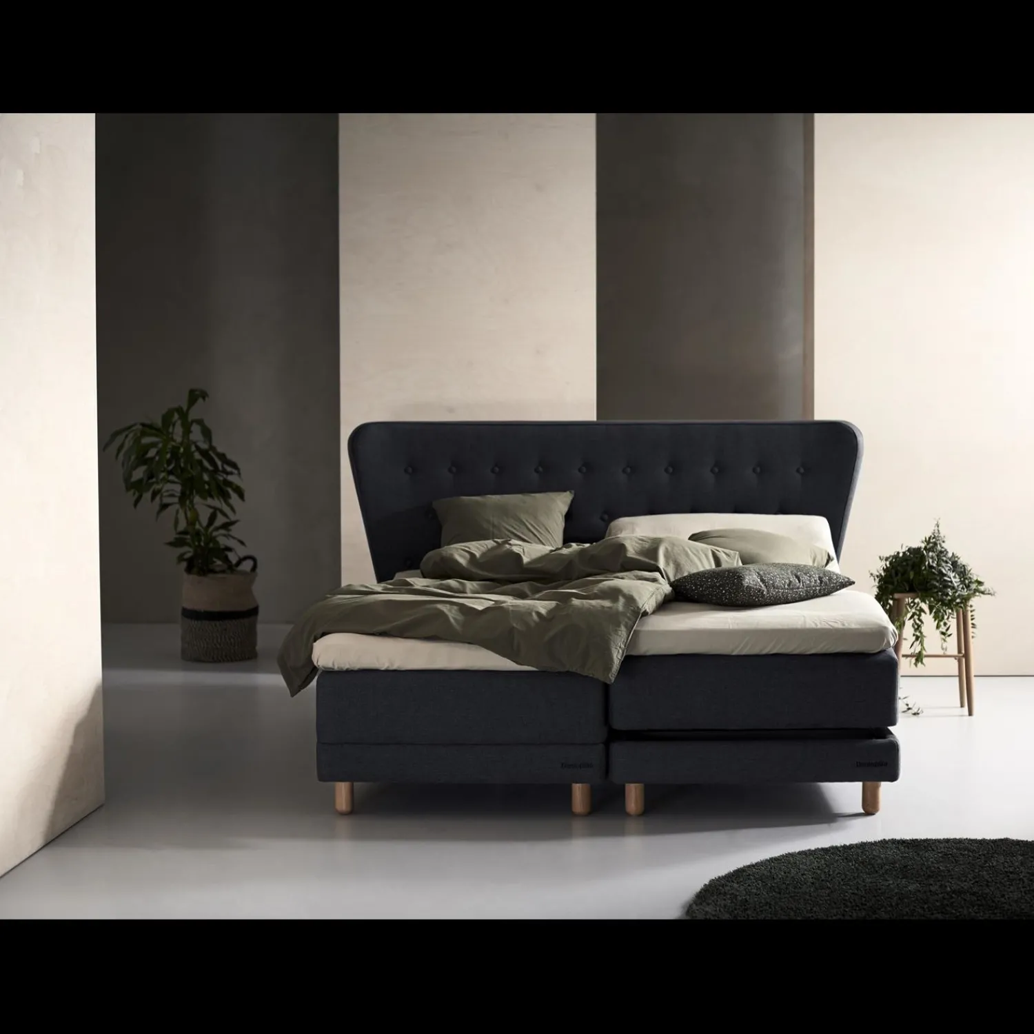 ILVA Dunlopillo Pure inkl. 10 cm Supreme Cool duo topmadras, 180 x 200 cm bokselevationsseng