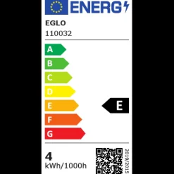 Discount ILVA Eglo LED pære 10,5 x 6 cm sokkel e27