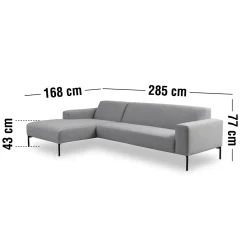 Best ILVA Franklin venstrevendt sofa med chaiselong