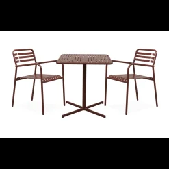 New ILVA Galia Cafésæt L70 marron med 2 stk. Akadi i marron