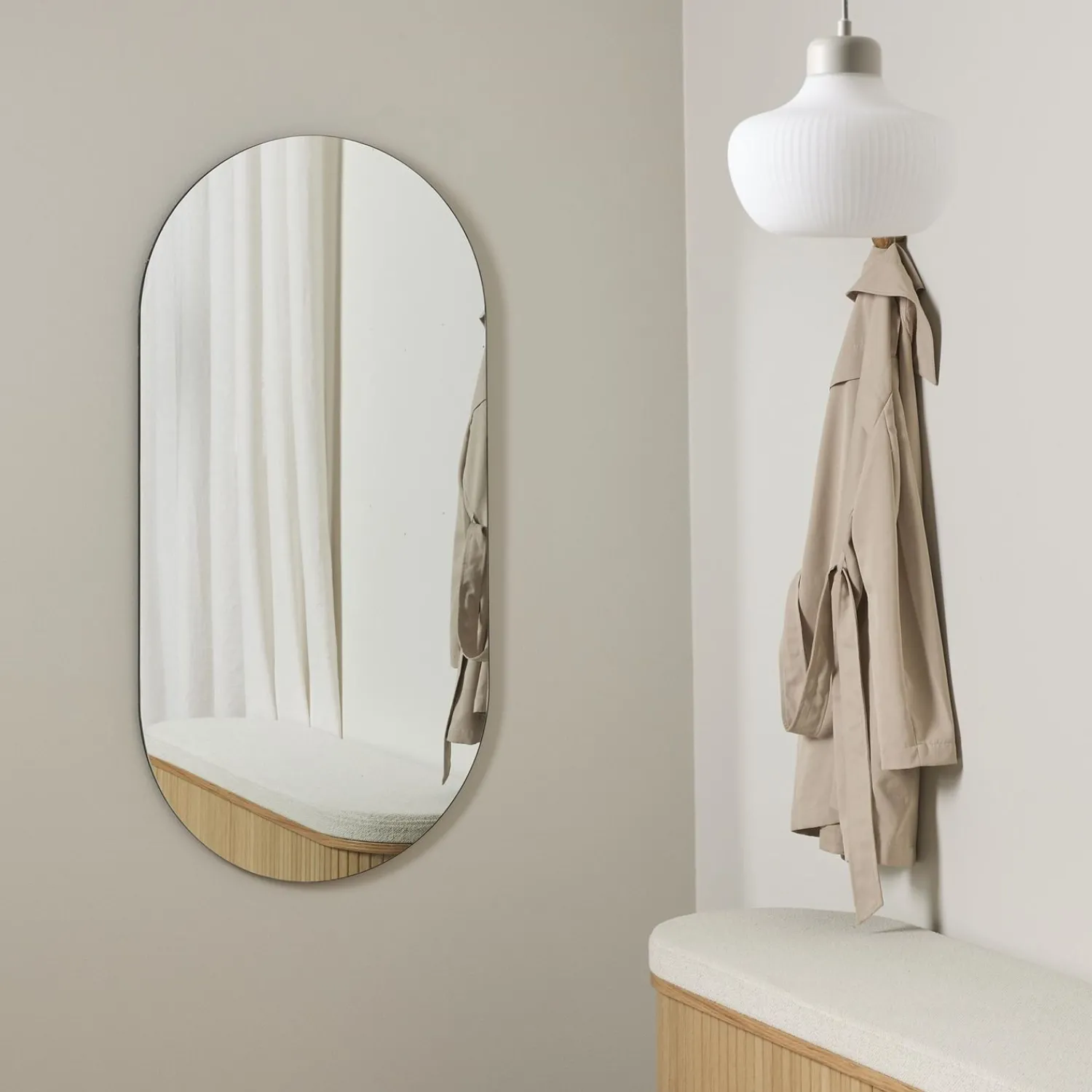 Outlet ILVA Gila oval 120 x 60 cm Spejl