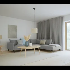 Online ILVA Hallsberg højrevendt sofa med pufafslutning