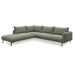 New ILVA Hallsberg venstrevendt sofa med pufafslutning