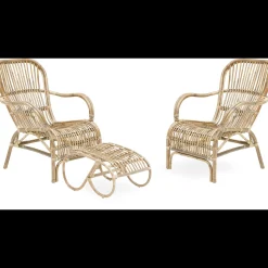 Discount ILVA Himalaya Loungehavesæt med 2 stk. hvilestole og 1 stk. skammel.