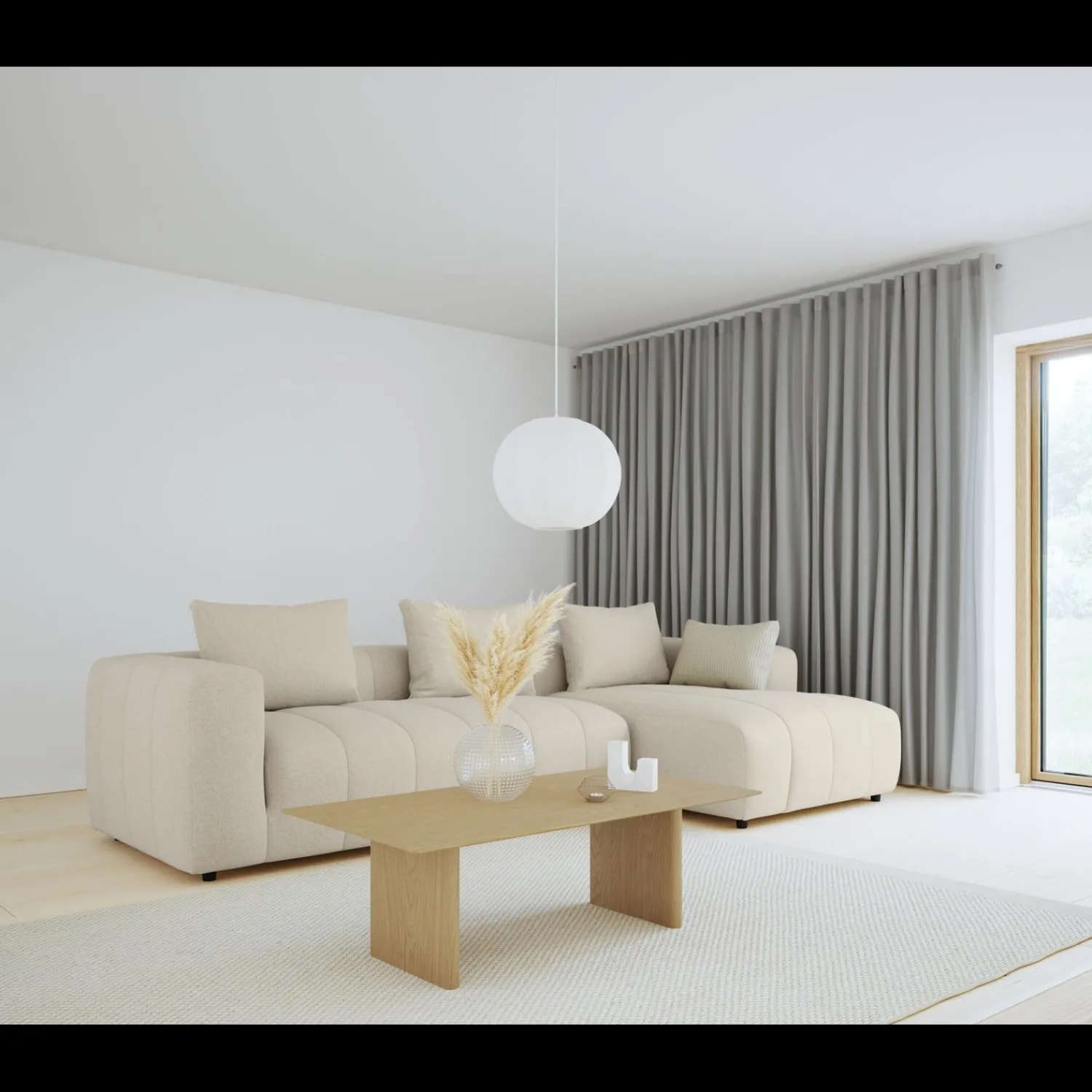 Outlet ILVA Ingvar højrevendt sofa med chaiselong