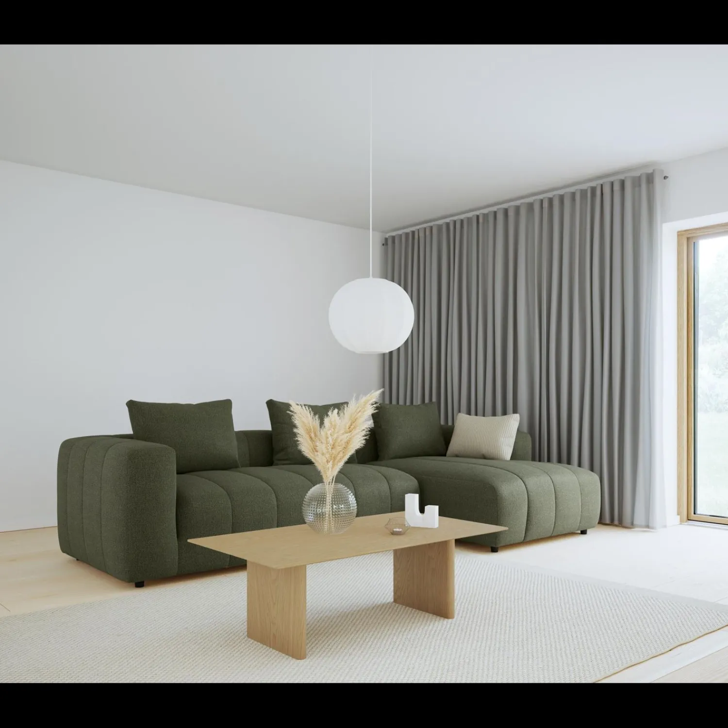 Clearance ILVA Ingvar højrevendt sofa med chaiselong