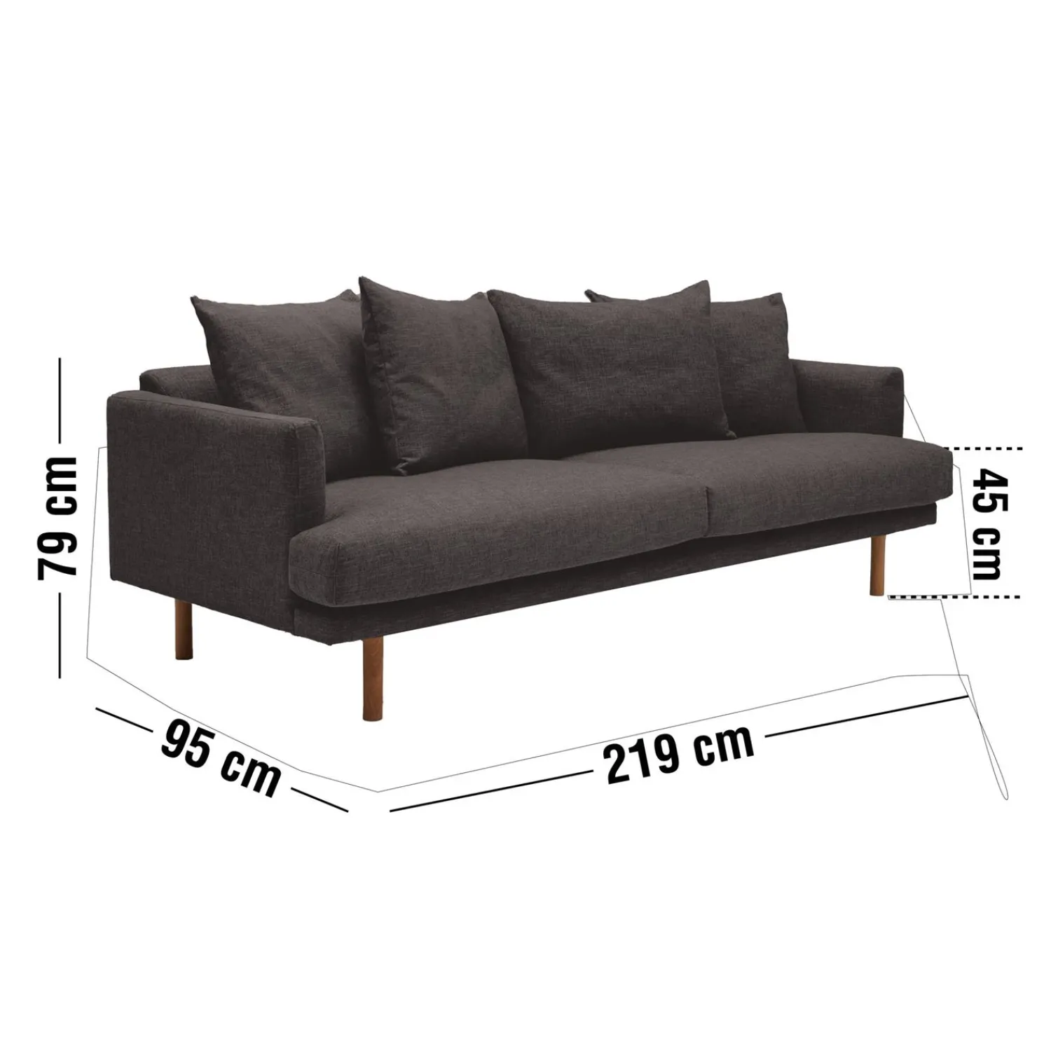 Sale ILVA Kramfors 3 pers. m/2 sæder Sofa