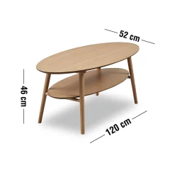Clearance ILVA Kumla Sofabord 120 x 46 x 52 cm