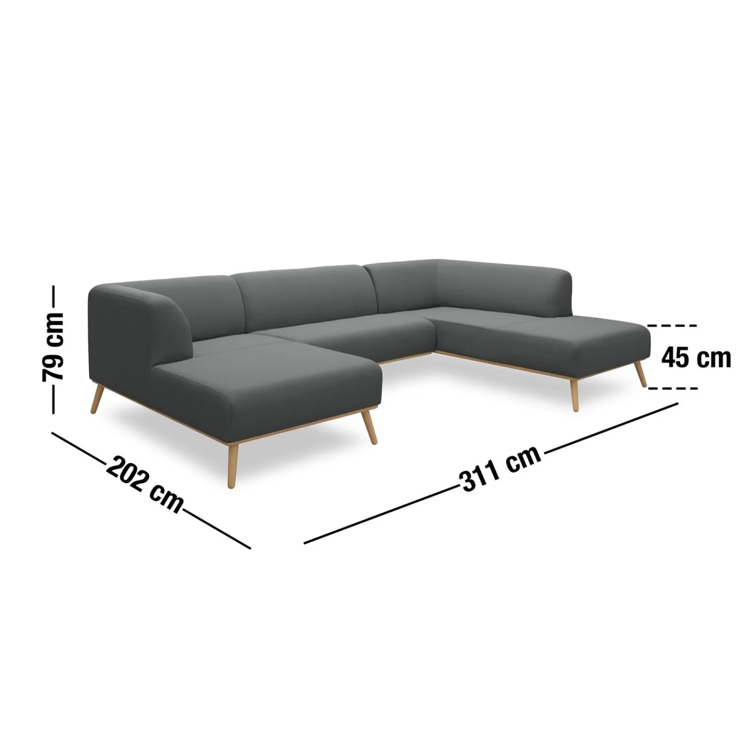 Discount ILVA Land venstrevendt hjørnesofa med chaiselong