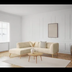 Online ILVA Land venstrevendt hjørnesofa med pufafslutning