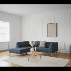 ILVA Land venstrevendt hjørnesofa med pufafslutning