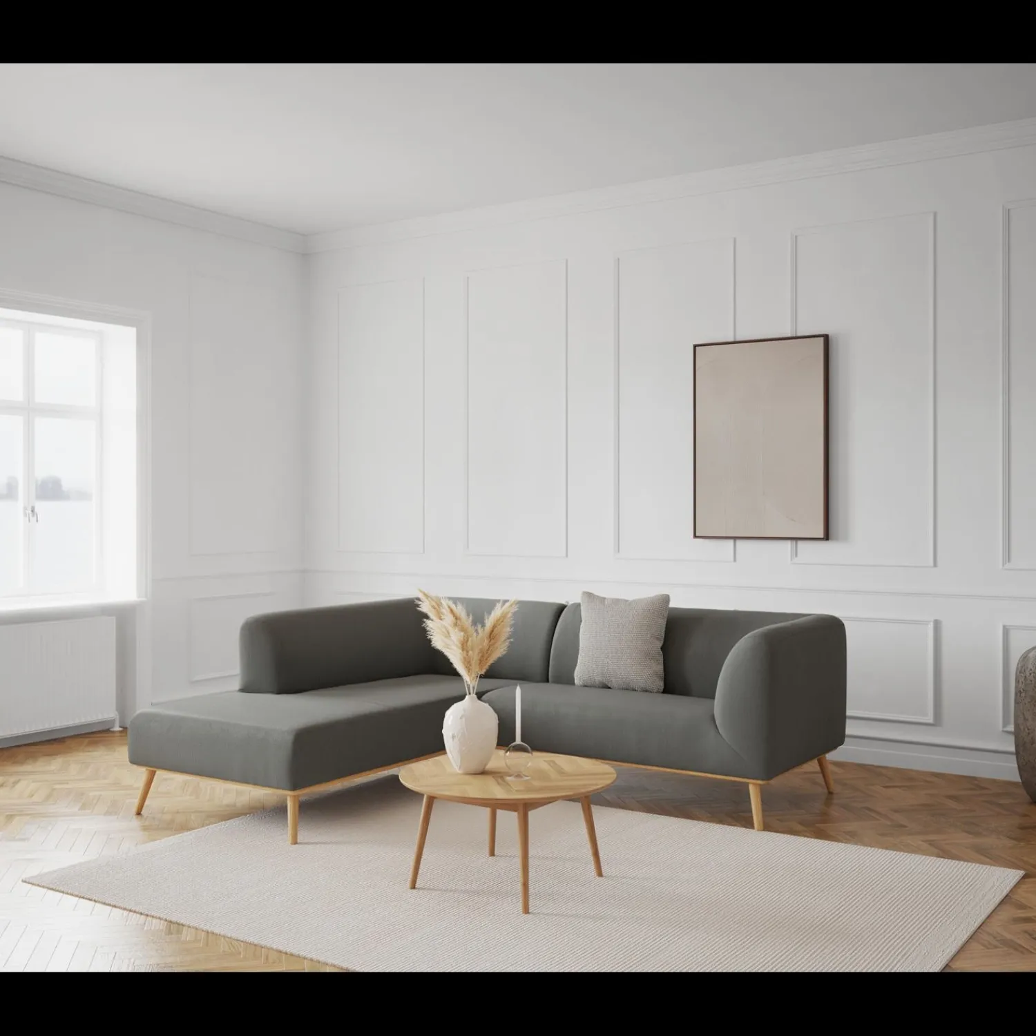 Best ILVA Land venstrevendt hjørnesofa med pufafslutning