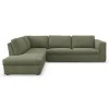 Outlet ILVA Lean venstrevendt hjørnesofa med pufafslutning