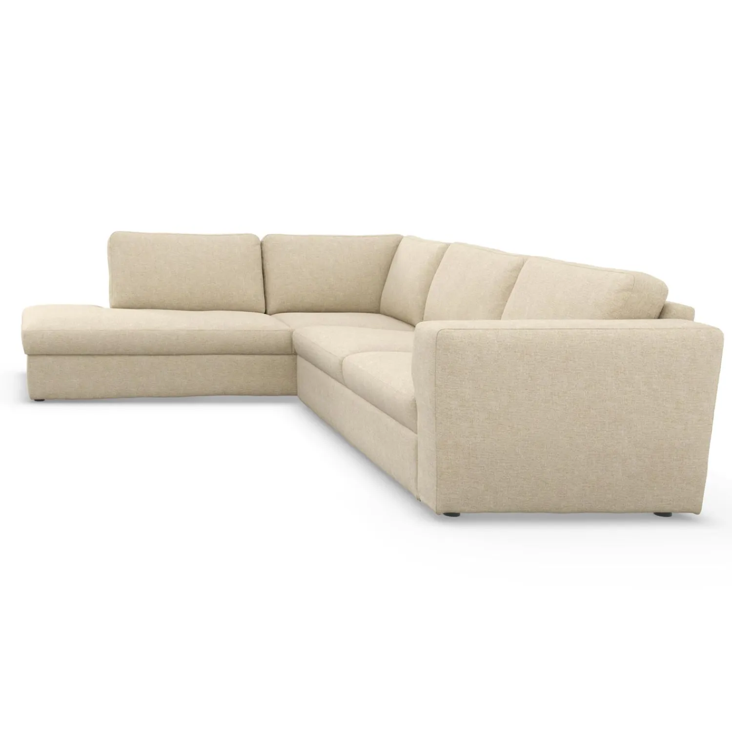 Clearance ILVA Lean venstrevendt hjørnesofa med pufafslutning