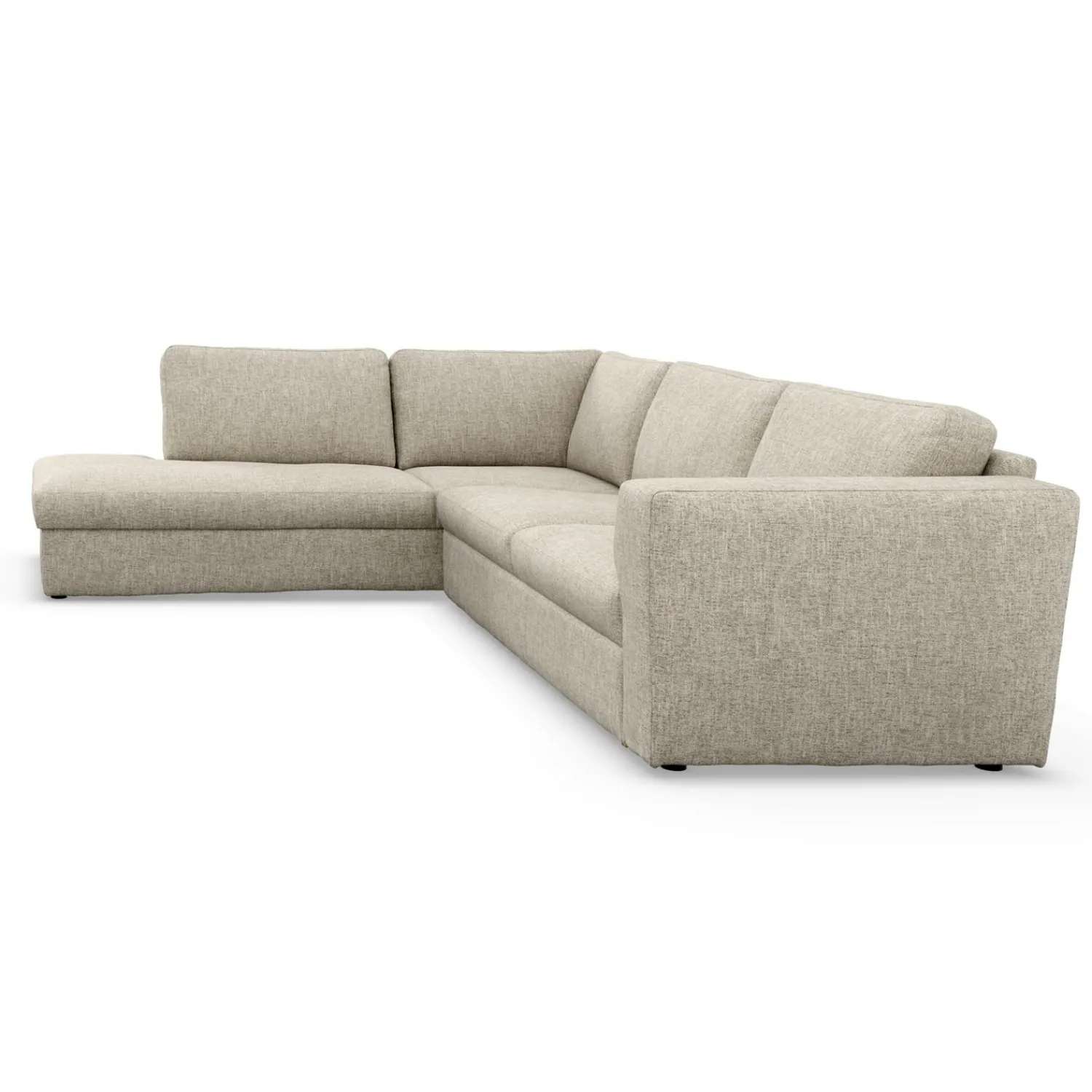 New ILVA Lean venstrevendt hjørnesofa med pufafslutning
