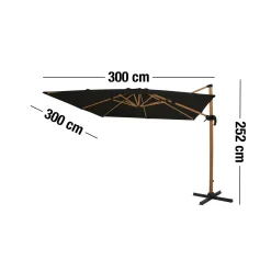 Sale ILVA Lidan Hængeparasol 300 x 252 x 300 cm