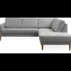Online ILVA Linea højrevendt hjørnesofa med pufafslutning