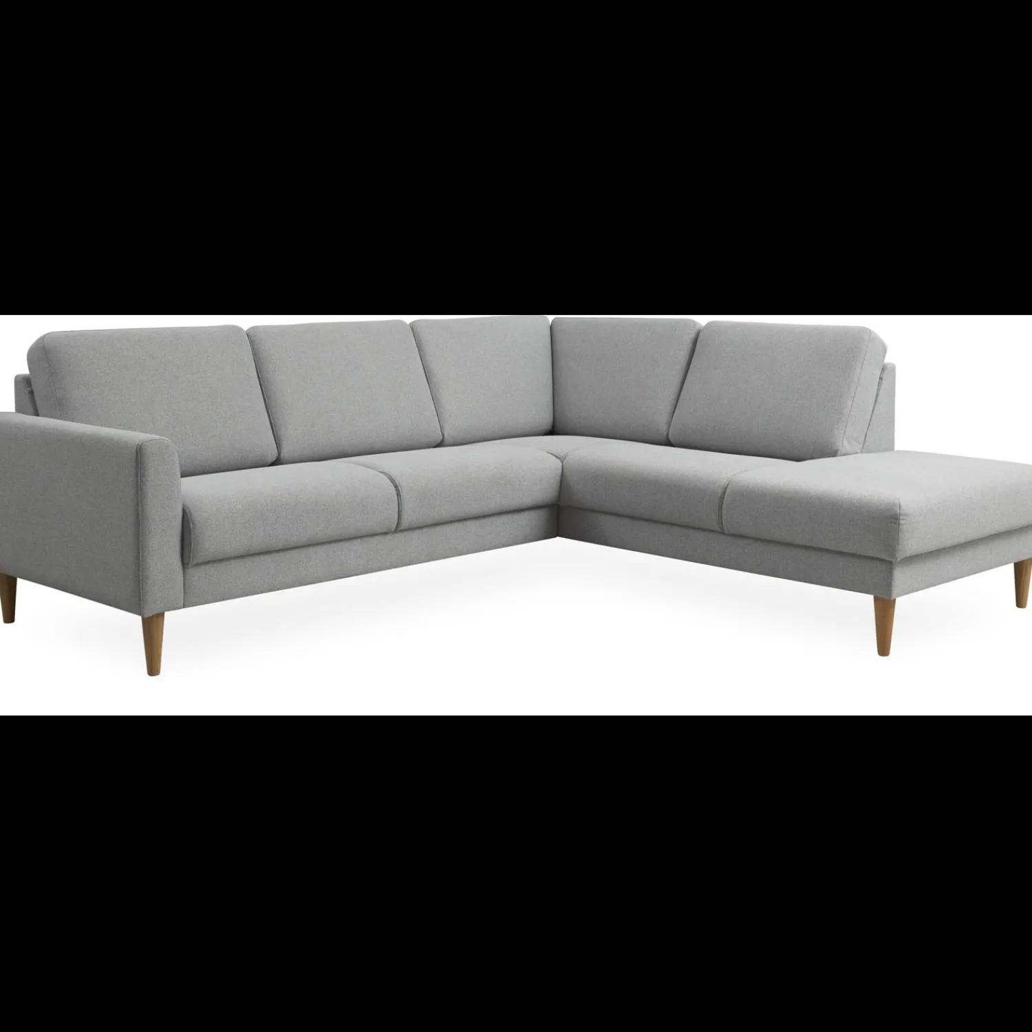 Online ILVA Linea højrevendt hjørnesofa med pufafslutning