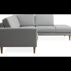 Online ILVA Linea højrevendt hjørnesofa med pufafslutning