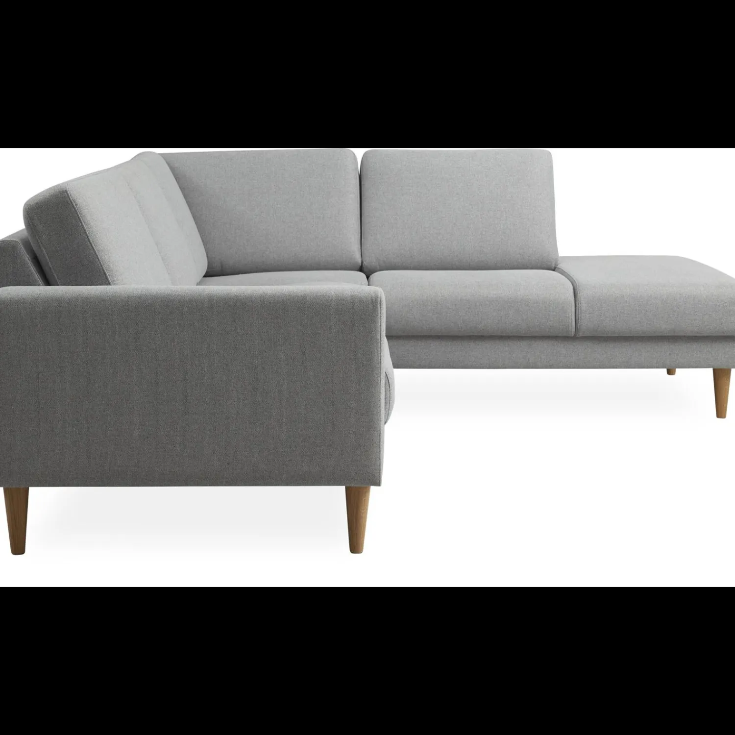 Online ILVA Linea højrevendt hjørnesofa med pufafslutning