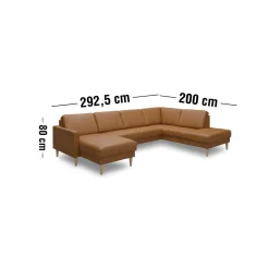 ILVA Linea venstrevendt hjørnesofa med chaiselong