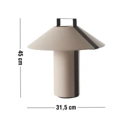 Discount ILVA Luxoria Bordlampe 45 x 31,5 cm