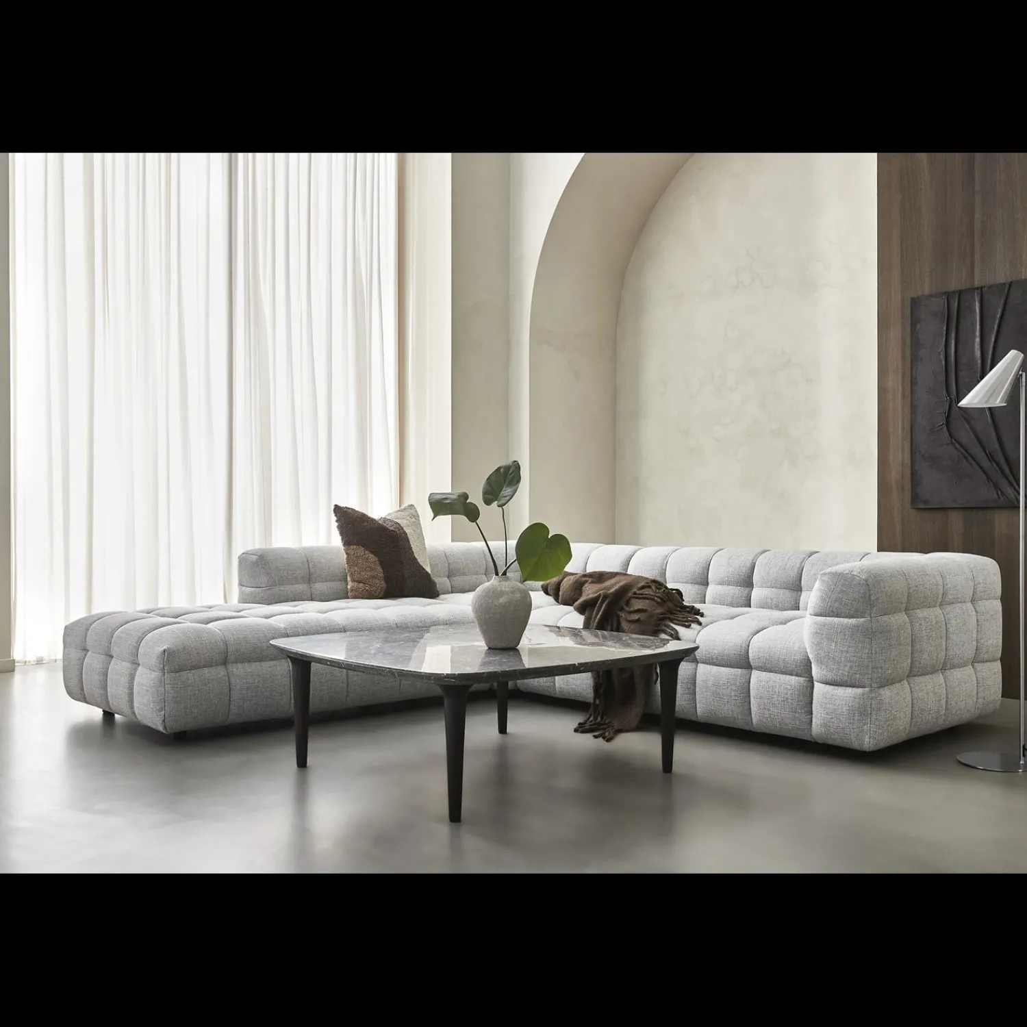 Clearance ILVA Manon hjørnesofa med pufafslutning