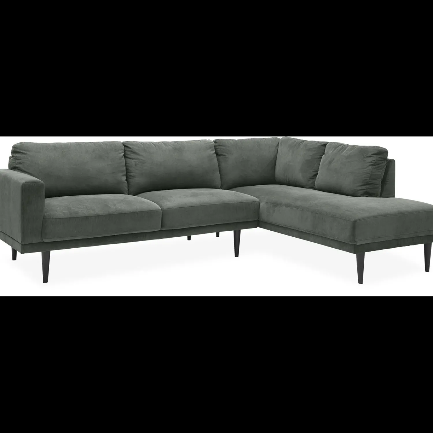 Clearance ILVA Mexico højrevendt sofa med pufafslutning