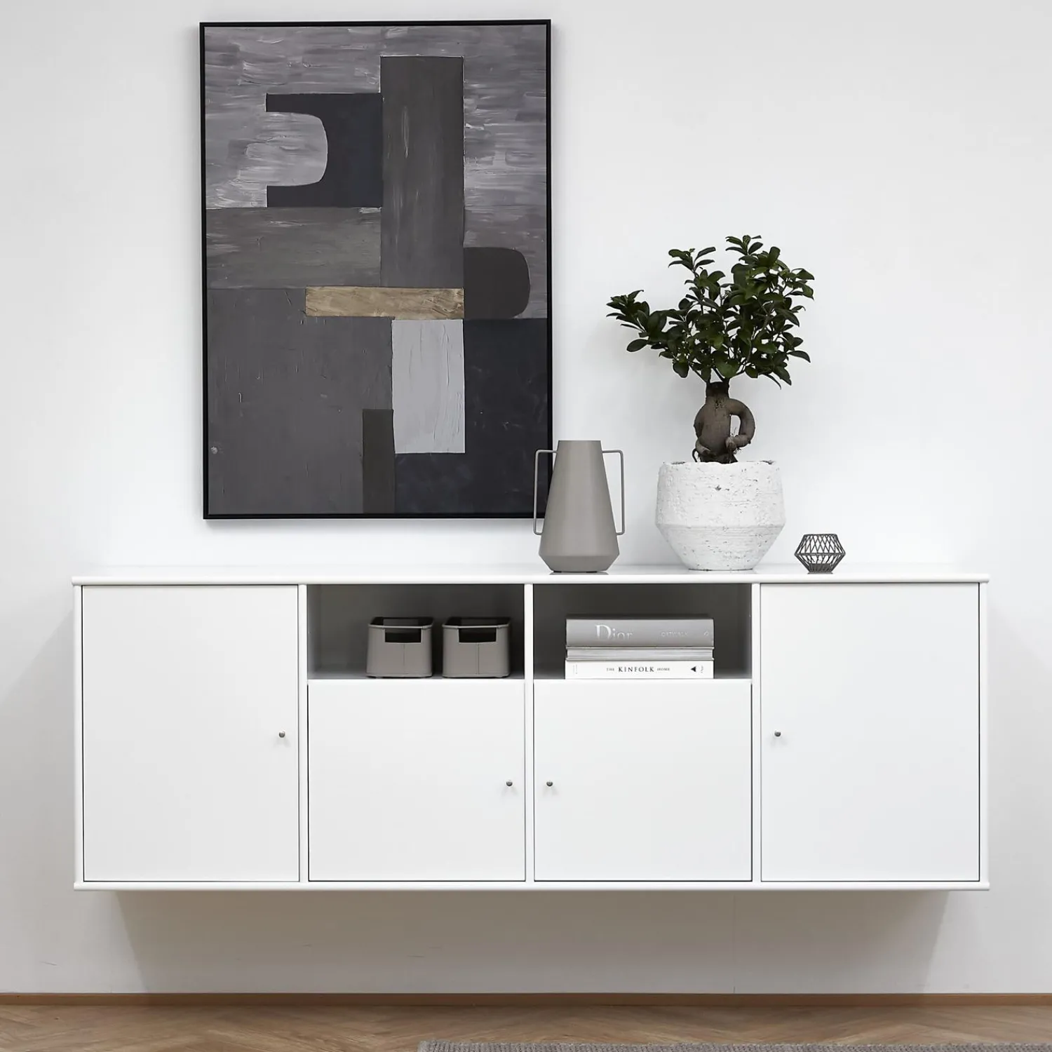 Outlet ILVA Mistral Classic Reol med 2 låger + 2 mindre låger hvid