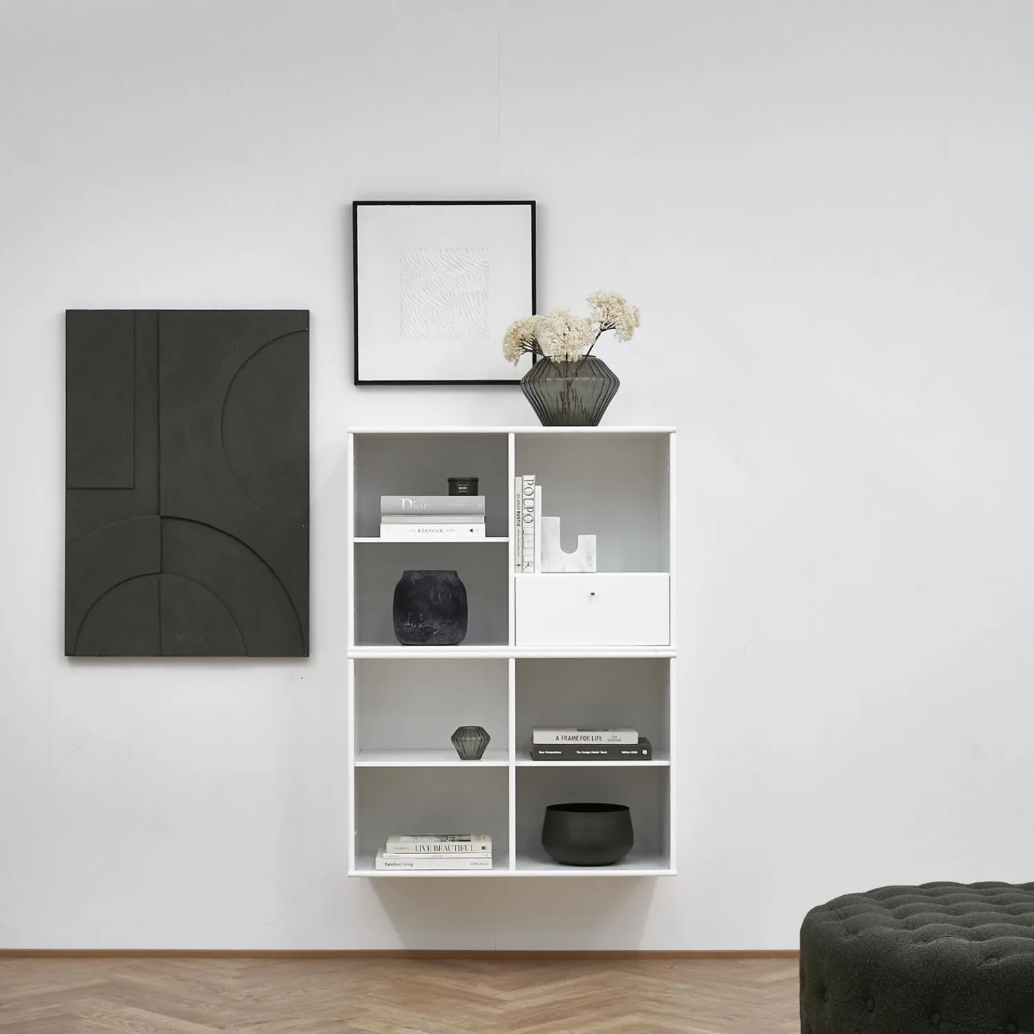 Best ILVA Mistral classic Reol med 2 moduler og 1 skuffe hvid