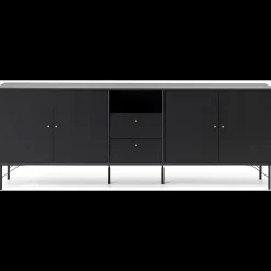Sale ILVA Mistral Classic Skænk med 4 låger, 2 skuffer + ben sort