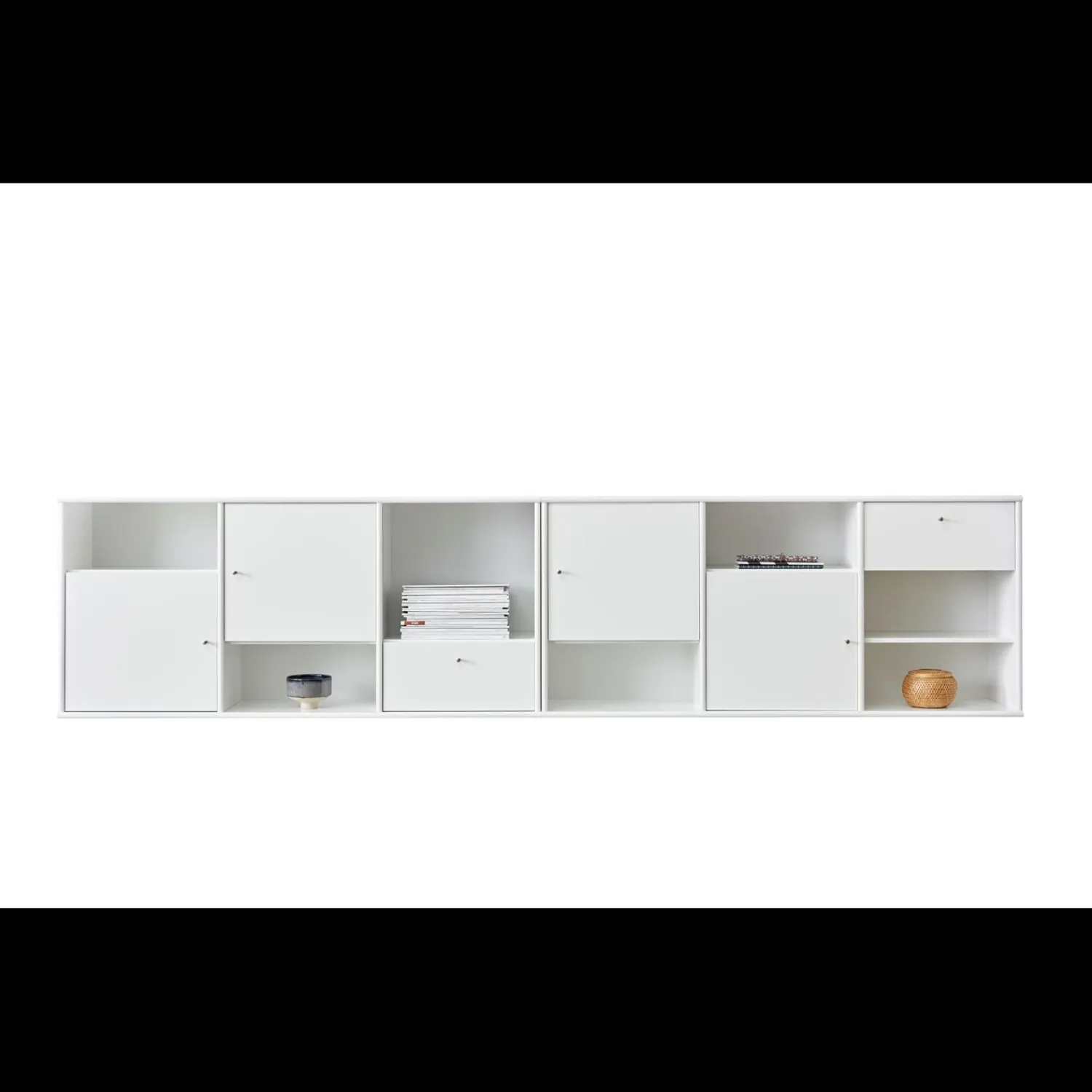 Discount ILVA Mistral Classic Skænk med 2 moduler, 4 låger + 2 skuffer hvid