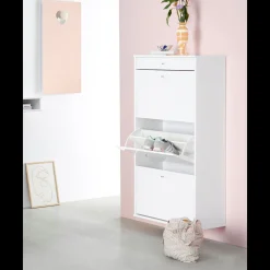 Clearance ILVA Mistral Classic Skoskab med 3 låger + 1 skuffe hvid