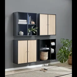 Online ILVA Mistral KUBUS Reoopstilling med 4 moduler + 4 låger sort/eg