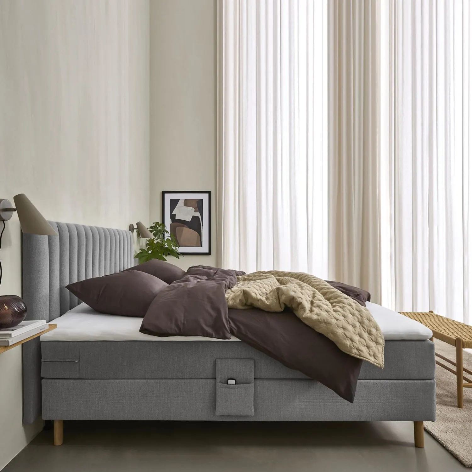Best ILVA Nocturne Exclusive inkl. topmadras, 140 x 200 cm elevationsseng