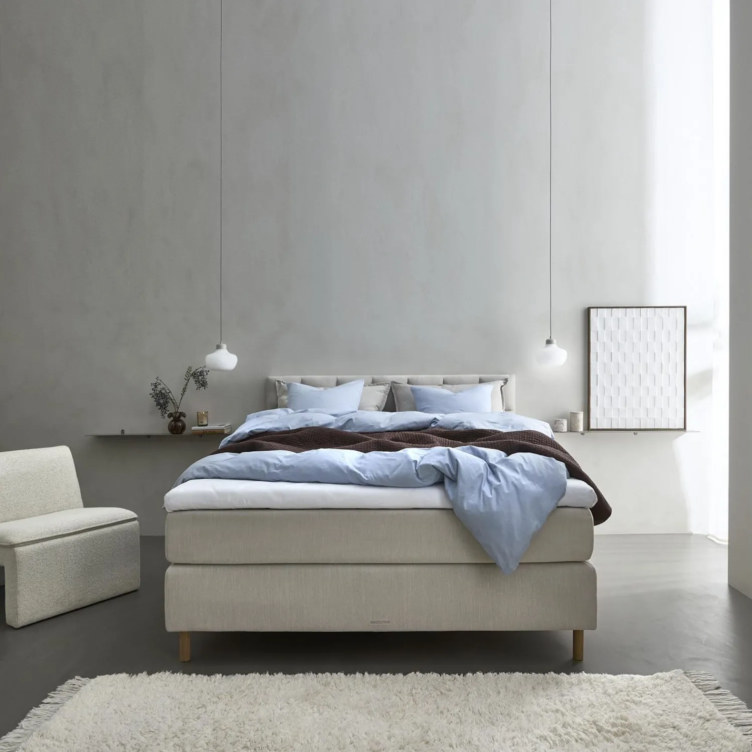 Discount ILVA Nocturne Exclusive Plus inkl. topmadras, 180 x 200 cm kontinentalseng