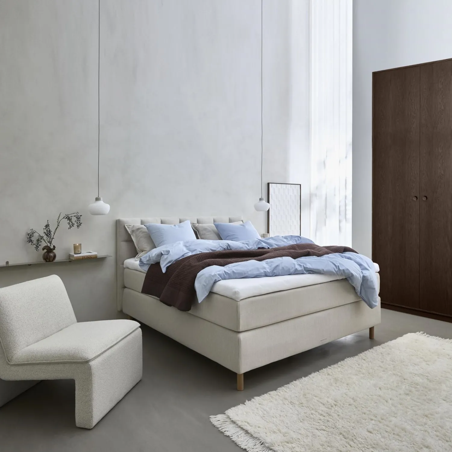 Hot ILVA Nocturne Exclusive Plus inkl. topmadras, 210 x 210 cm kontinentalseng
